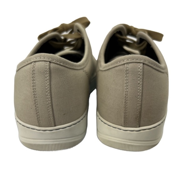LANVIN OF PARIS TRAINER low top canvas sneakers, beige size 8 - Picture 5 of 14
